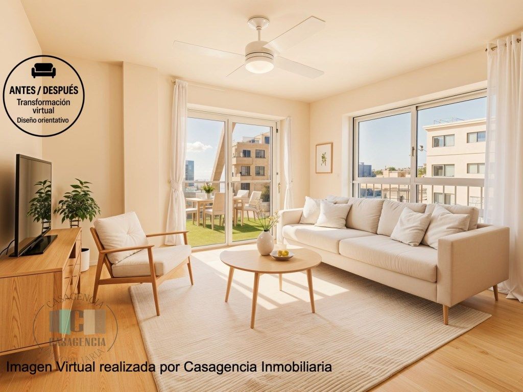Sala d'estar de Apartament en venda en Benicasim / Benicàssim amb Balcó