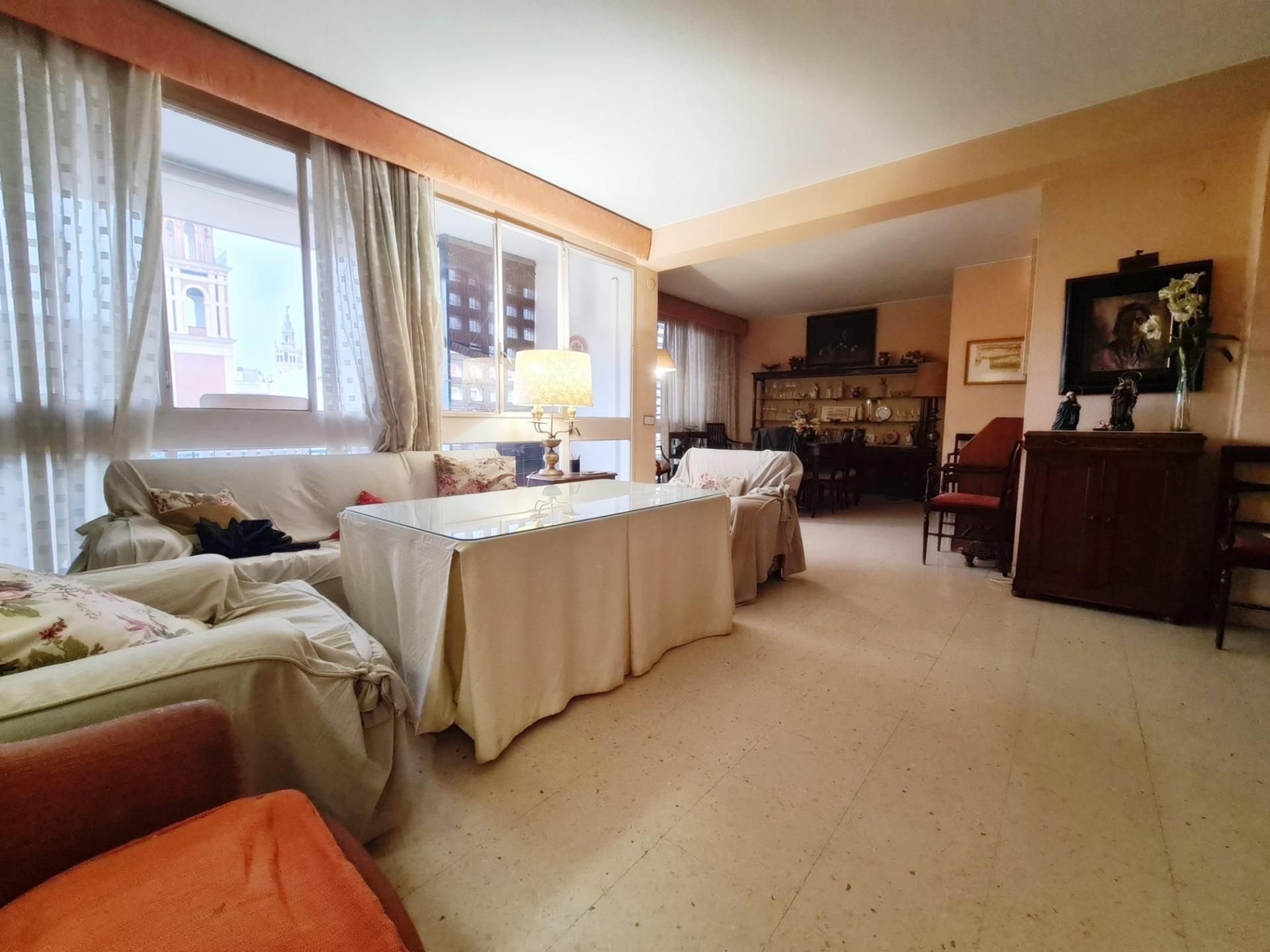 Sala d'estar de Pis en venda en  Sevilla Capital amb Traster i Balcó