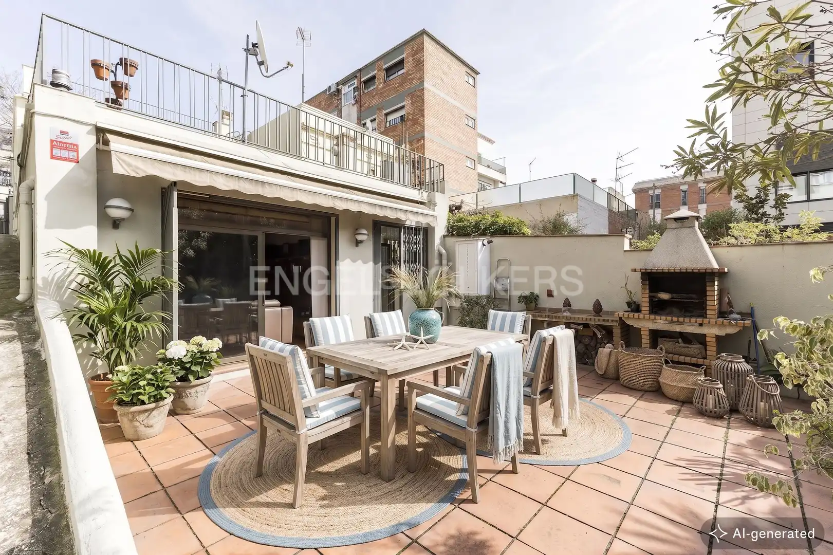 Terraza de Casa o chalet en venta en Barcelona con Calefacción, Jardín privado y Terraza