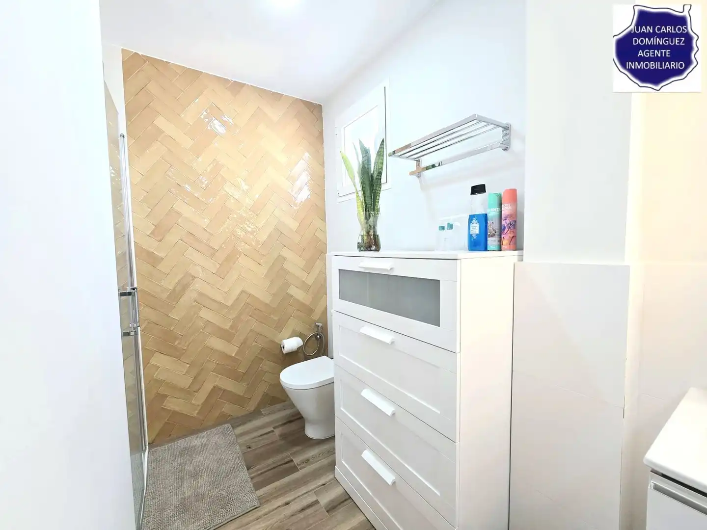 Bany de Apartament de lloguer en Las Palmas de Gran Canaria amb Terrassa i Moblat