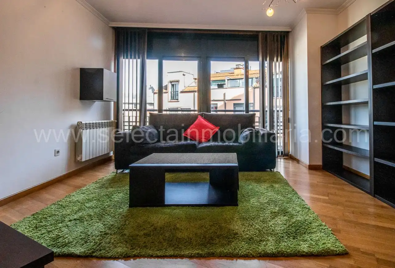 Sala d'estar de Apartament de lloguer en Pontevedra Capital  amb Calefacció, Traster i Moblat