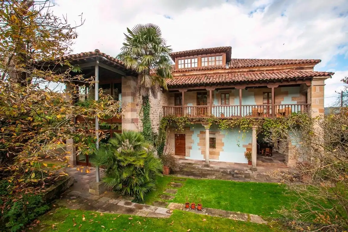 Vista exterior de Casa o chalet en venta en Mazcuerras con Jardín privado y Piscina