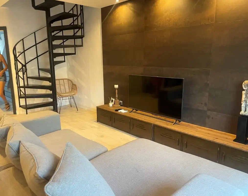 Sala de estar de Ático en venta en Daimús con Aire acondicionado, Jardín privado y Terraza