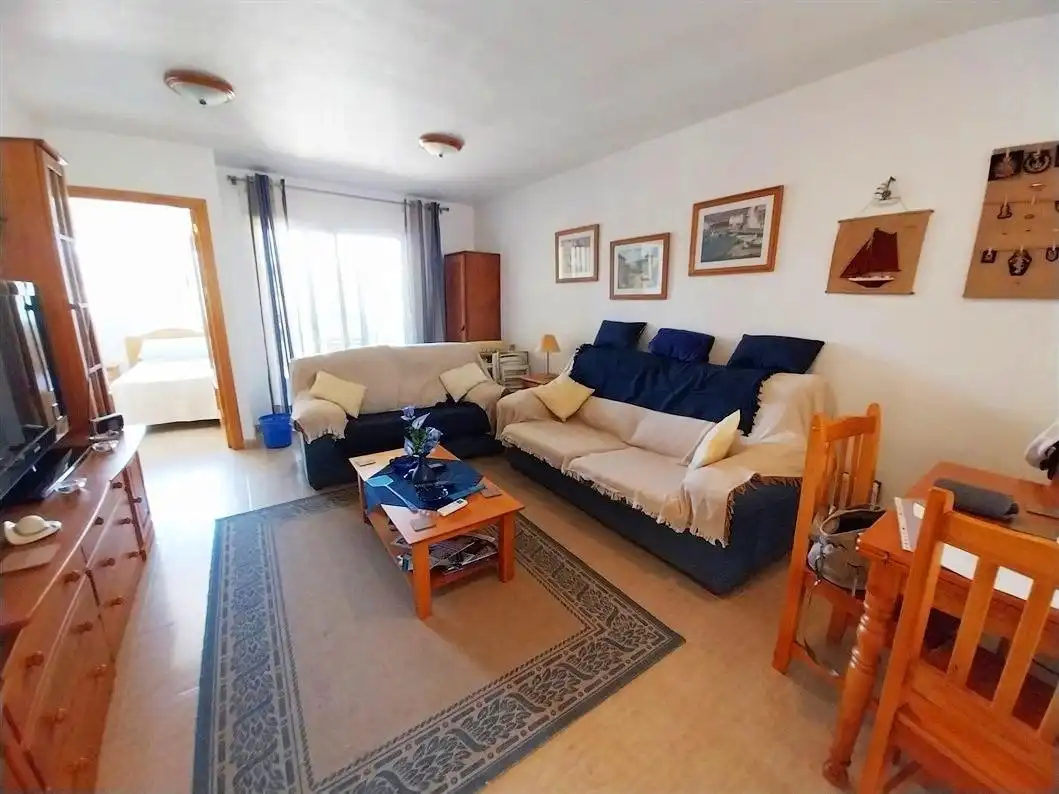 Sala de estar de Apartamento en venta en Mazarrón con Aire acondicionado, Jardín privado y Terraza