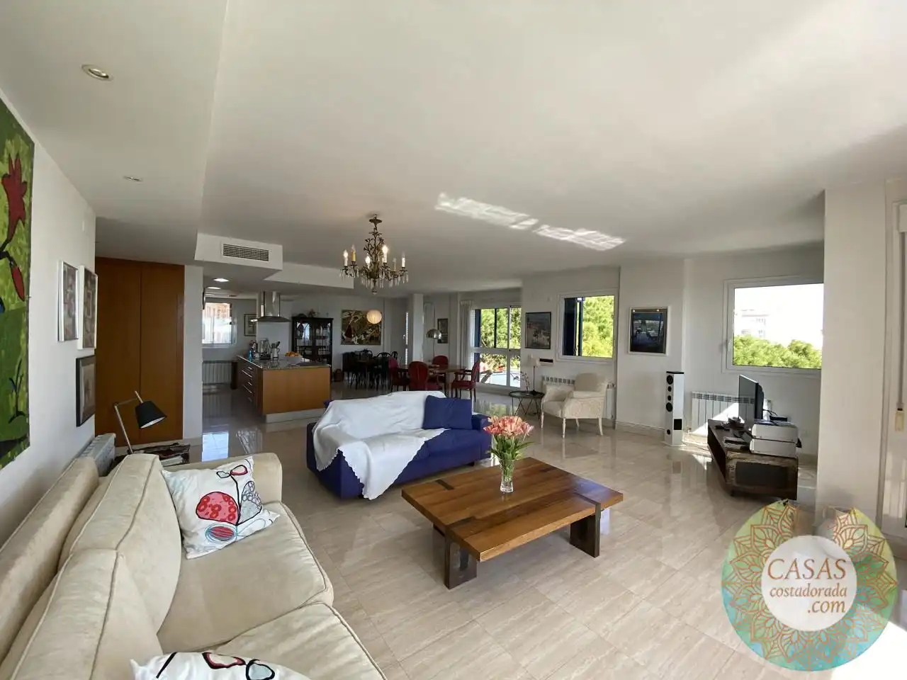 Wohnzimmer von Dachboden zum Verkauf in L'Ametlla de Mar  mit Klimaanlage und Abstellraum