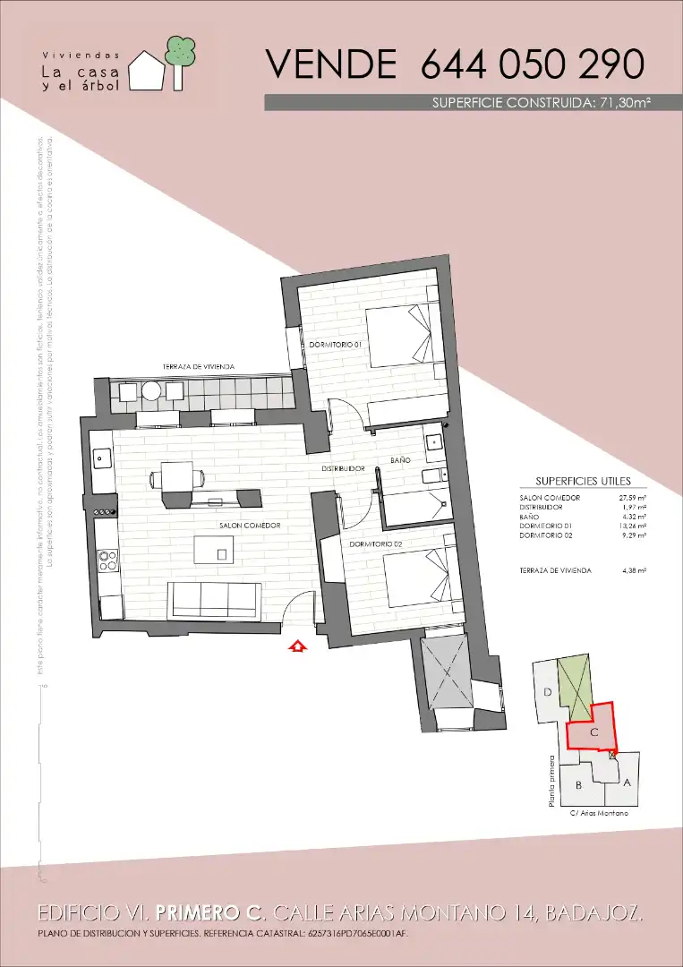 Flat for sale in Badajoz  with Air Conditioner, Heating and Terrace