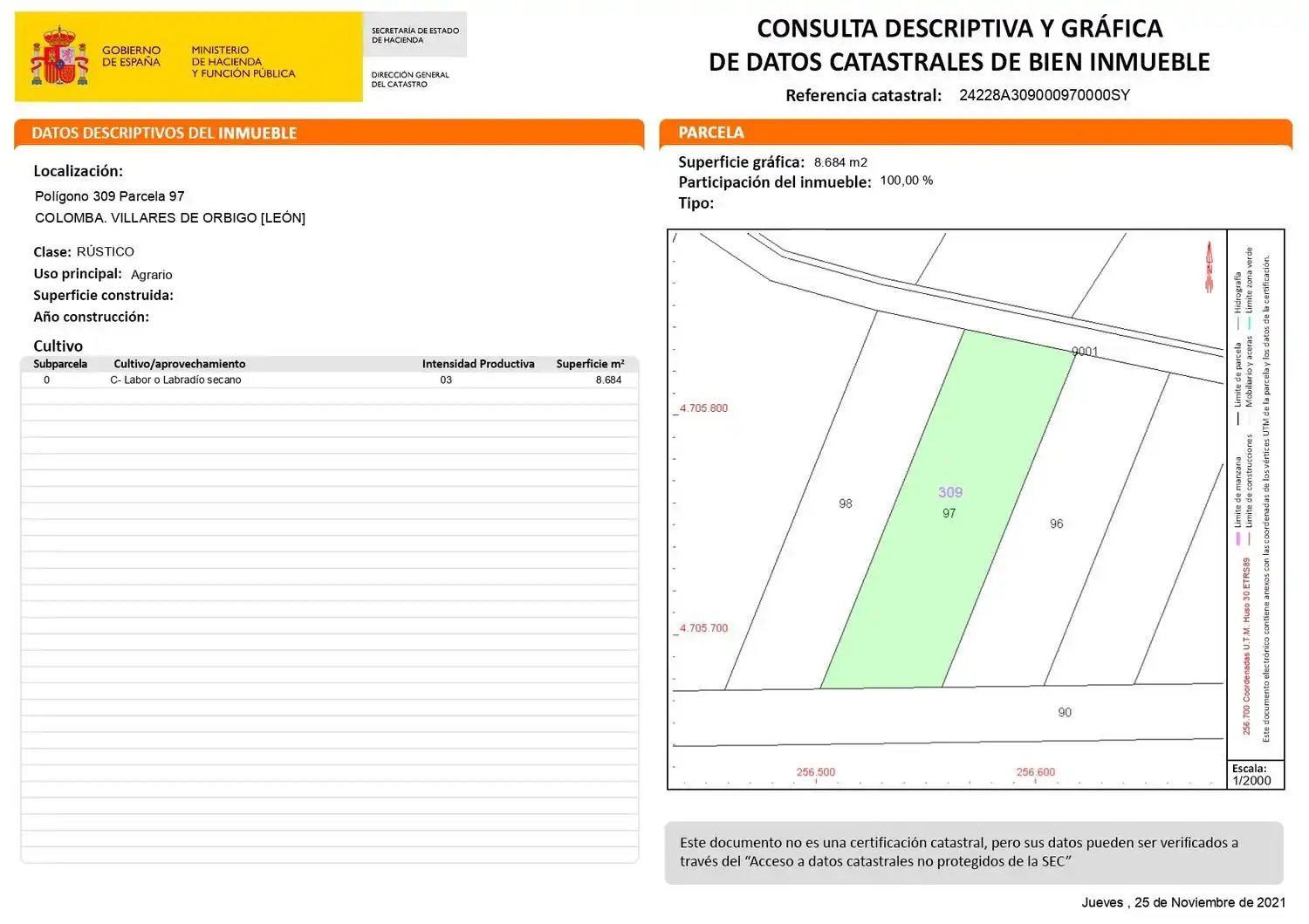 Residencial en venta en Villares de Órbigo