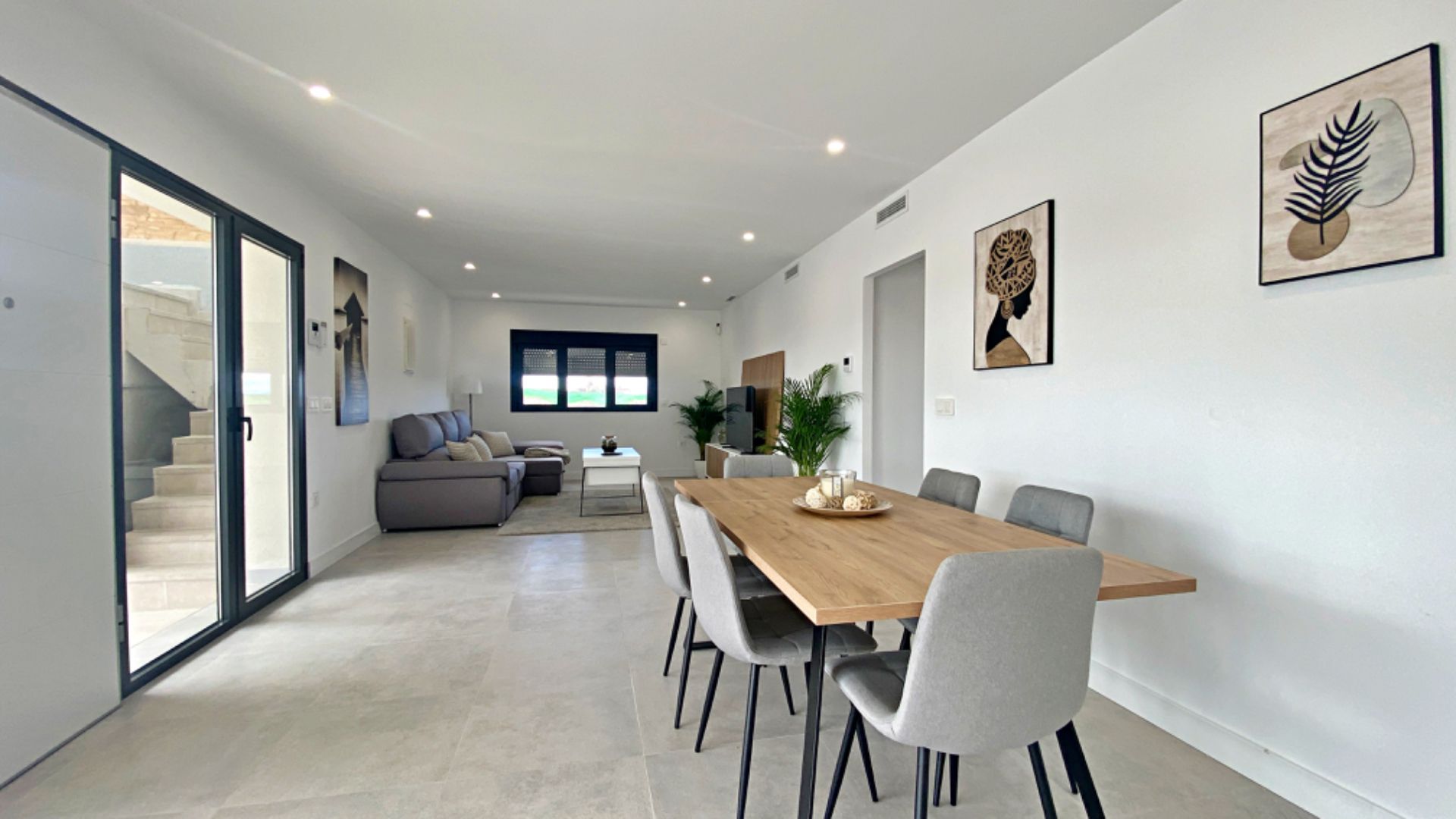 Comedor de Casa o chalet en venta en Fuente Álamo de Murcia con Aire acondicionado, Calefacción y Jardín privado