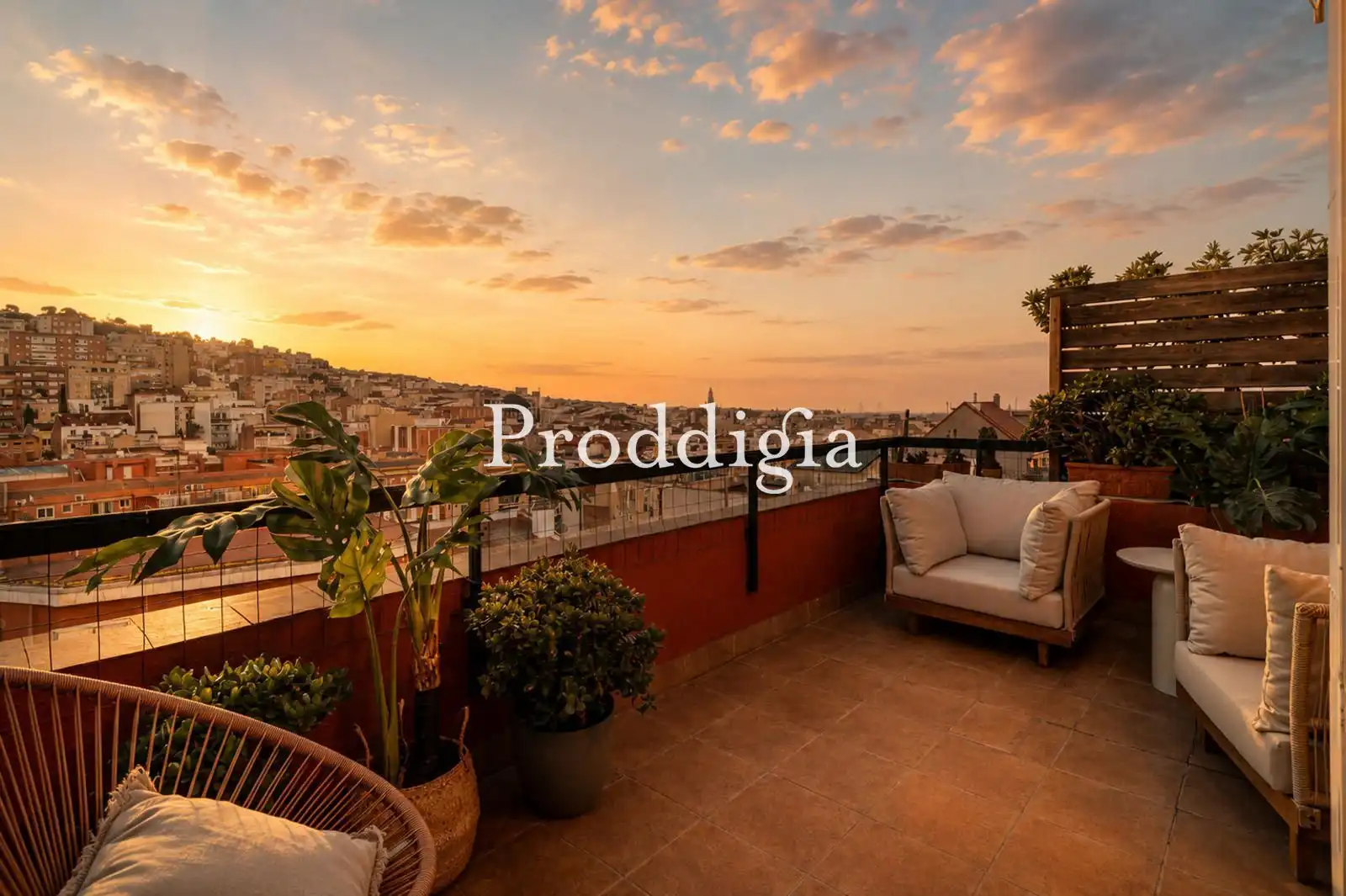 Terrasse von Dachboden zum Verkauf in Barcelona mit Klimaanlage, Heizung und Terrasse