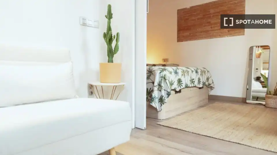 Habitación de Piso de alquiler en Barcelona con Aire acondicionado, Calefacción y Amueblado