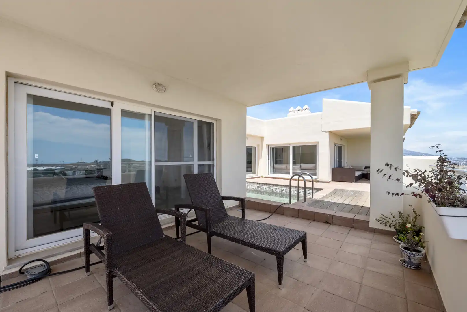 Terraza de Ático en venta en Mijas con Aire acondicionado, Terraza y Trastero