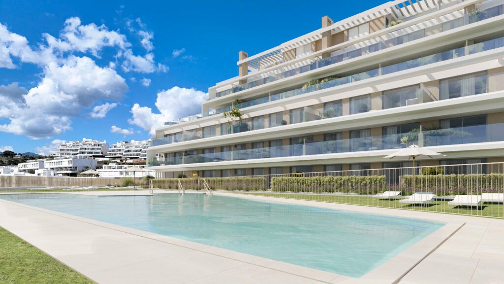 Swimming pool of Apartment for sale in Estepona  with Air Conditioner, Heating and Private garden