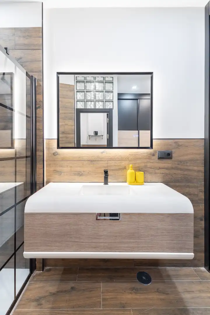 Baño de Apartamento de alquiler en Madrid con Aire acondicionado, Calefacción y Amueblado