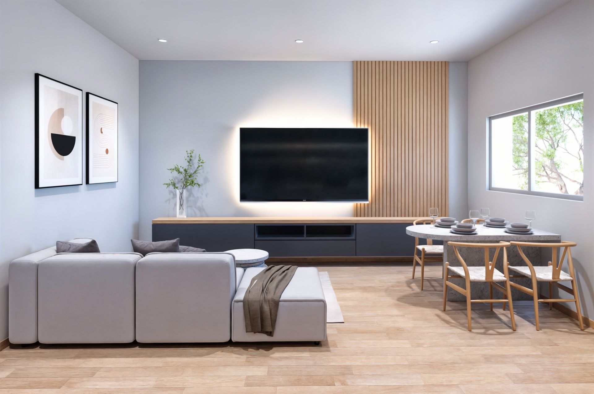Living room of Flat for sale in Sant Pere de Ribes  with Air Conditioner, Heating and Parquet flooring