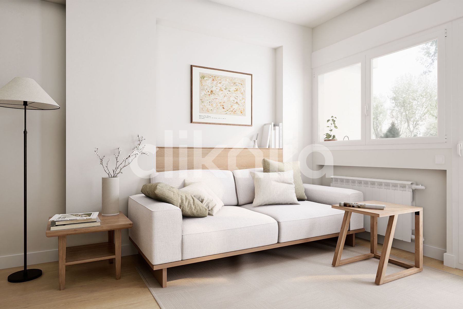 Living room of Flat for sale in  Madrid Capital  with Air Conditioner, Heating and Terrace