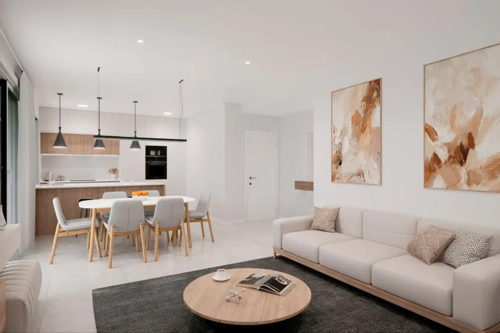 Living room of Flat for sale in Los Alcázares  with Air Conditioner, Private garden and Terrace