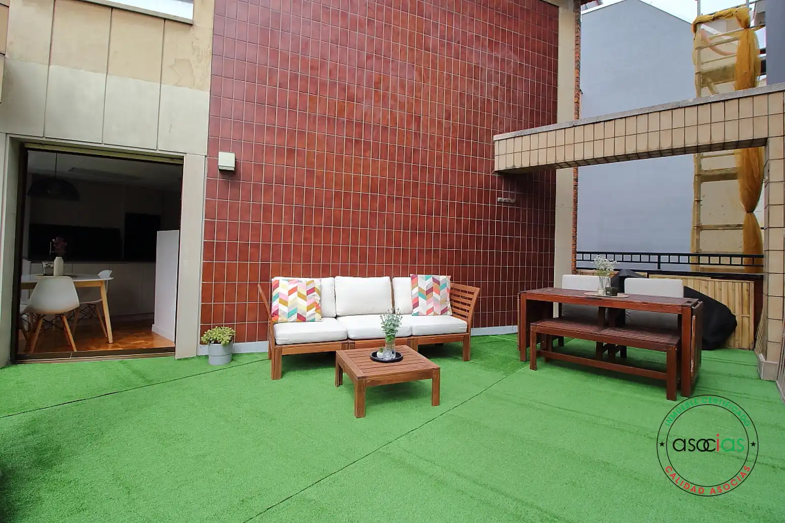 Terraza de Ático en venta en Gijón  con Calefacción, Parquet y Terraza