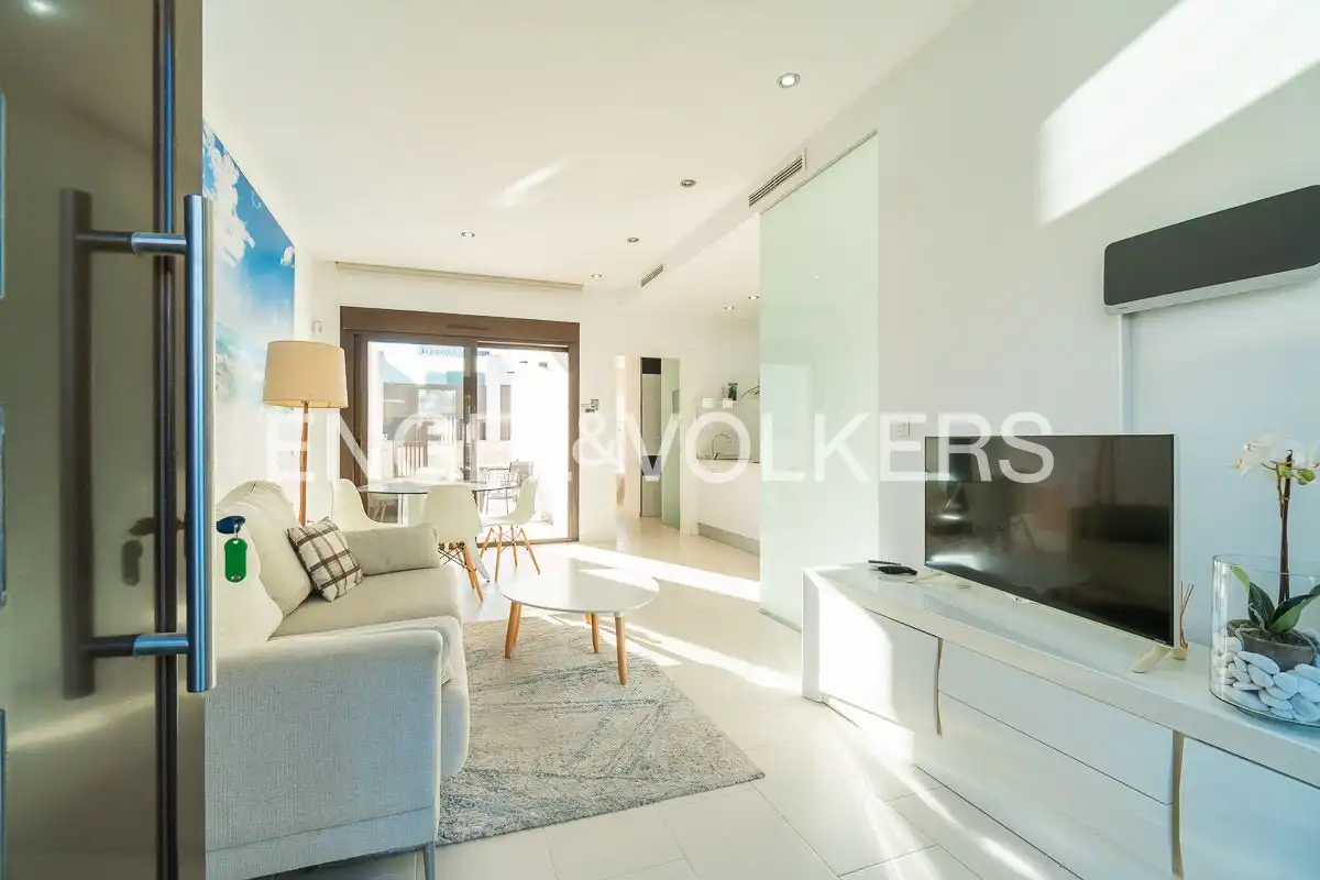 Sala d'estar de Apartament en venda en Rojales amb Aire condicionat, Calefacció i Jardí privat