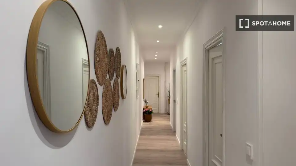 Apartament per a compartir en Madrid amb Aire condicionat, Terrassa i Moblat