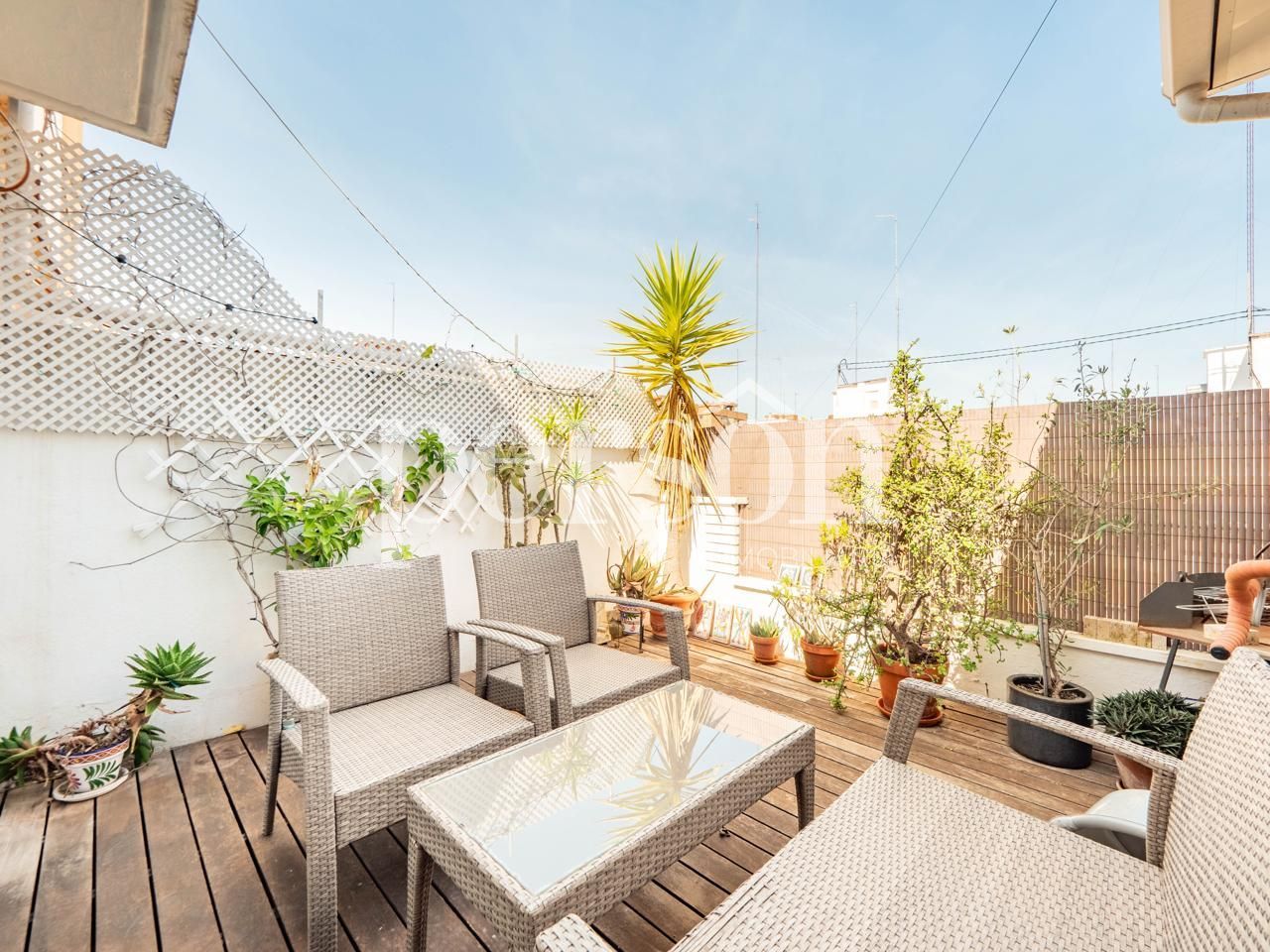 Terrace of Attic for sale in  Valencia Capital  with Air Conditioner, Terrace and Furnished