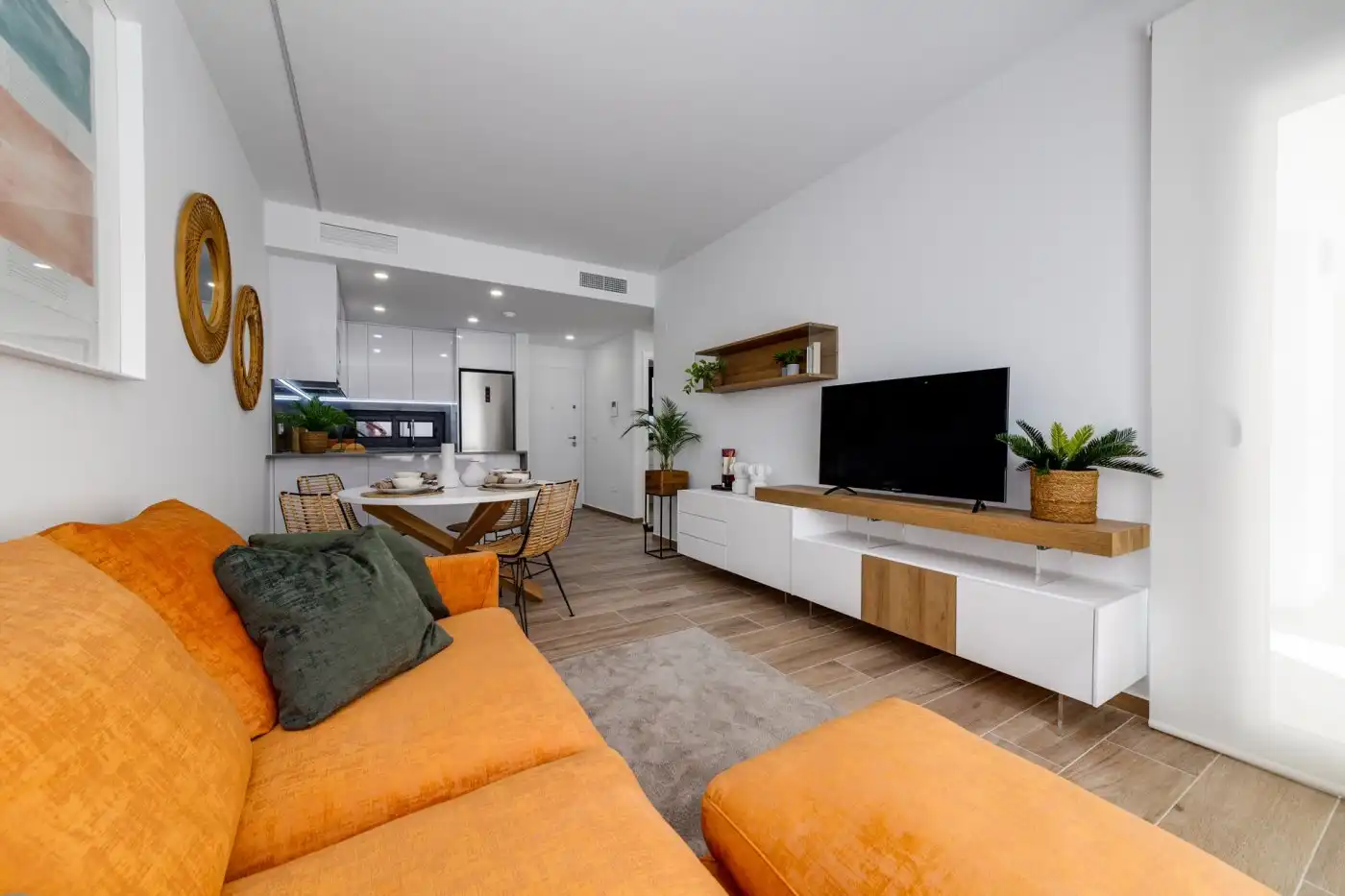 Sala d'estar de Apartament en venda en Villamartín amb Aire condicionat, Calefacció i Jardí privat