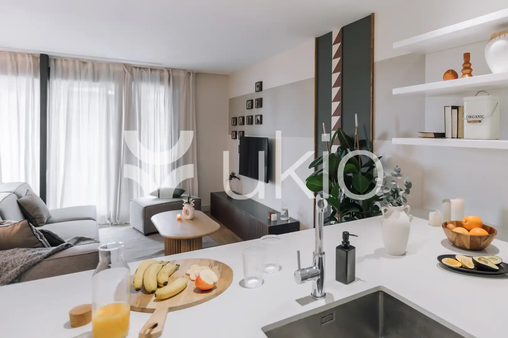 Kitchen of Apartments for rent in Barcelona  with Air Conditioner, Heating and Terrace
