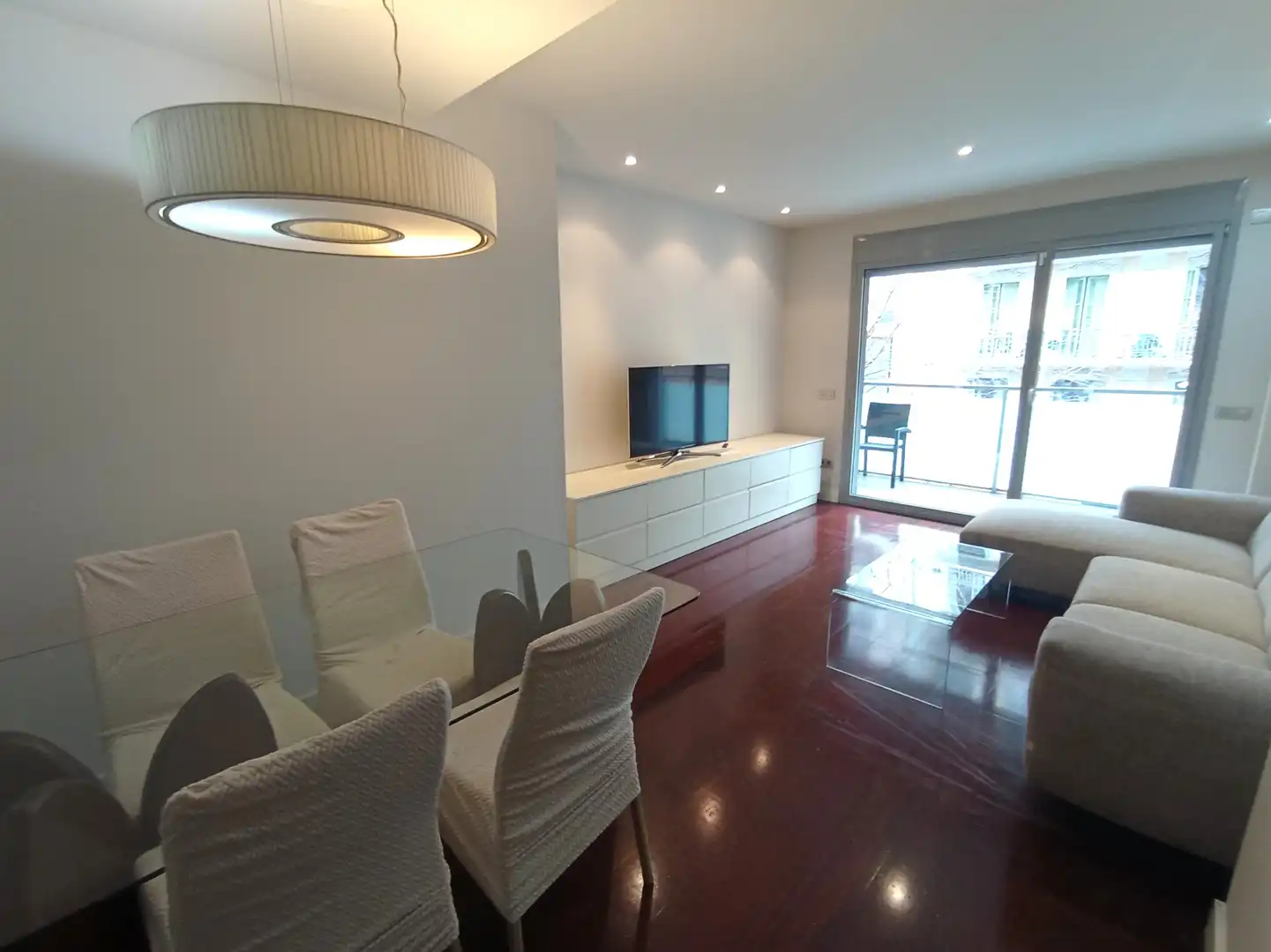 Sala de estar de Piso en venta en Barcelona con Aire acondicionado, Calefacción y Parquet