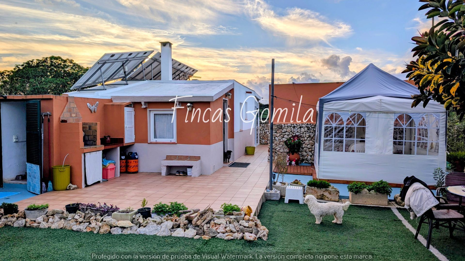 Terrace of Country house for sale in Sant Lluís  with Air Conditioner, Heating and Private garden