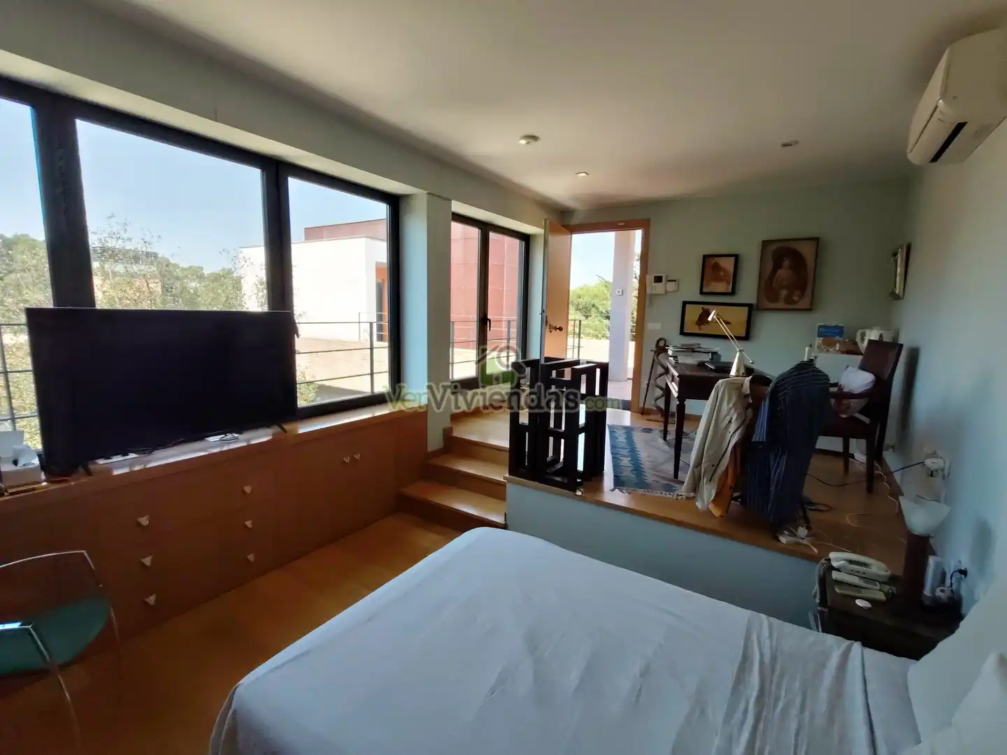 Dormitori de Casa o xalet en venda en Sant Cugat del Vallès amb Aire condicionat, Calefacció i Jardí privat