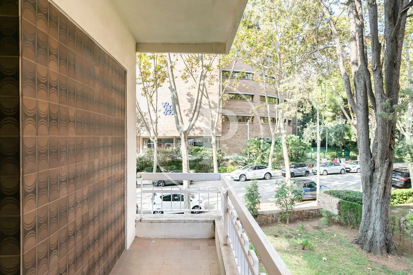 Vista exterior de Piso en venta en Barcelona con Calefacción, Jardín privado y Terraza