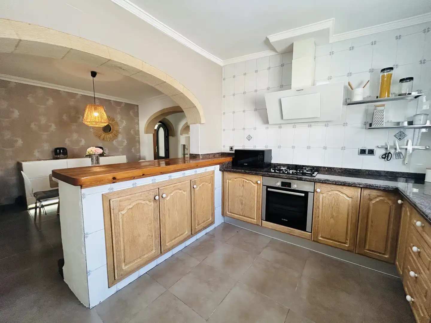 Cocina de Casa o chalet de alquiler en Jávea / Xàbia con Aire acondicionado, Calefacción y Jardín privado