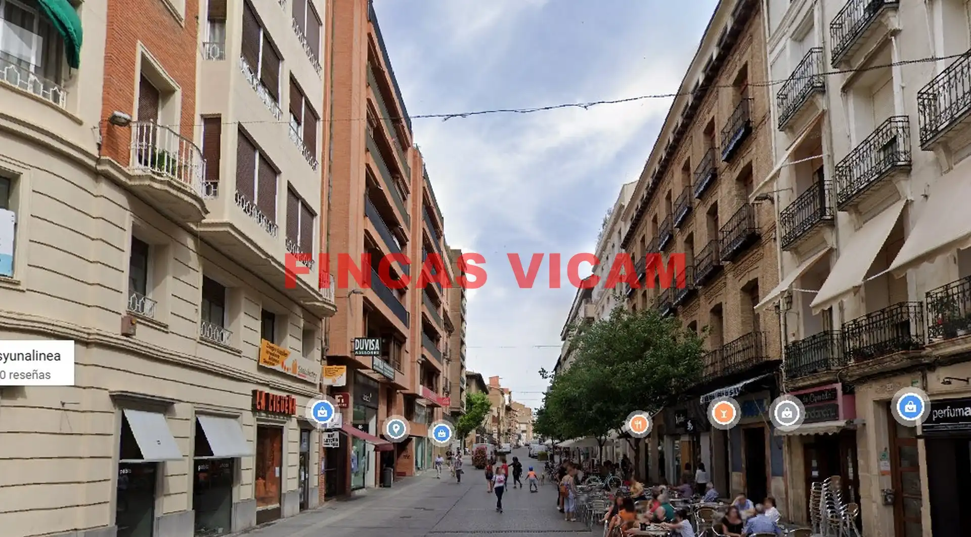 Exterior view of Flat for sale in Huesca  with Heating, Parquet flooring and Furnished