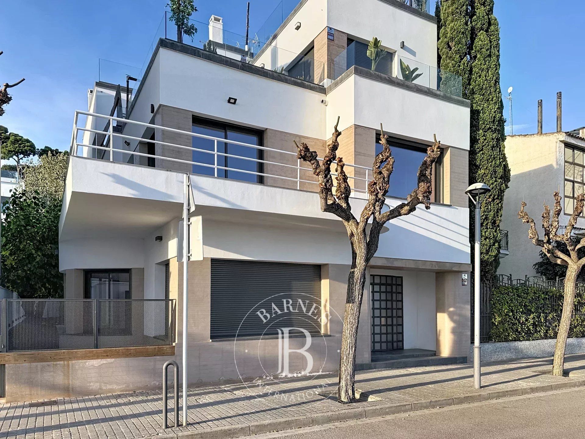 Exterior view of House or chalet for sale in Caldes d'Estrac  with Air Conditioner, Heating and Private garden