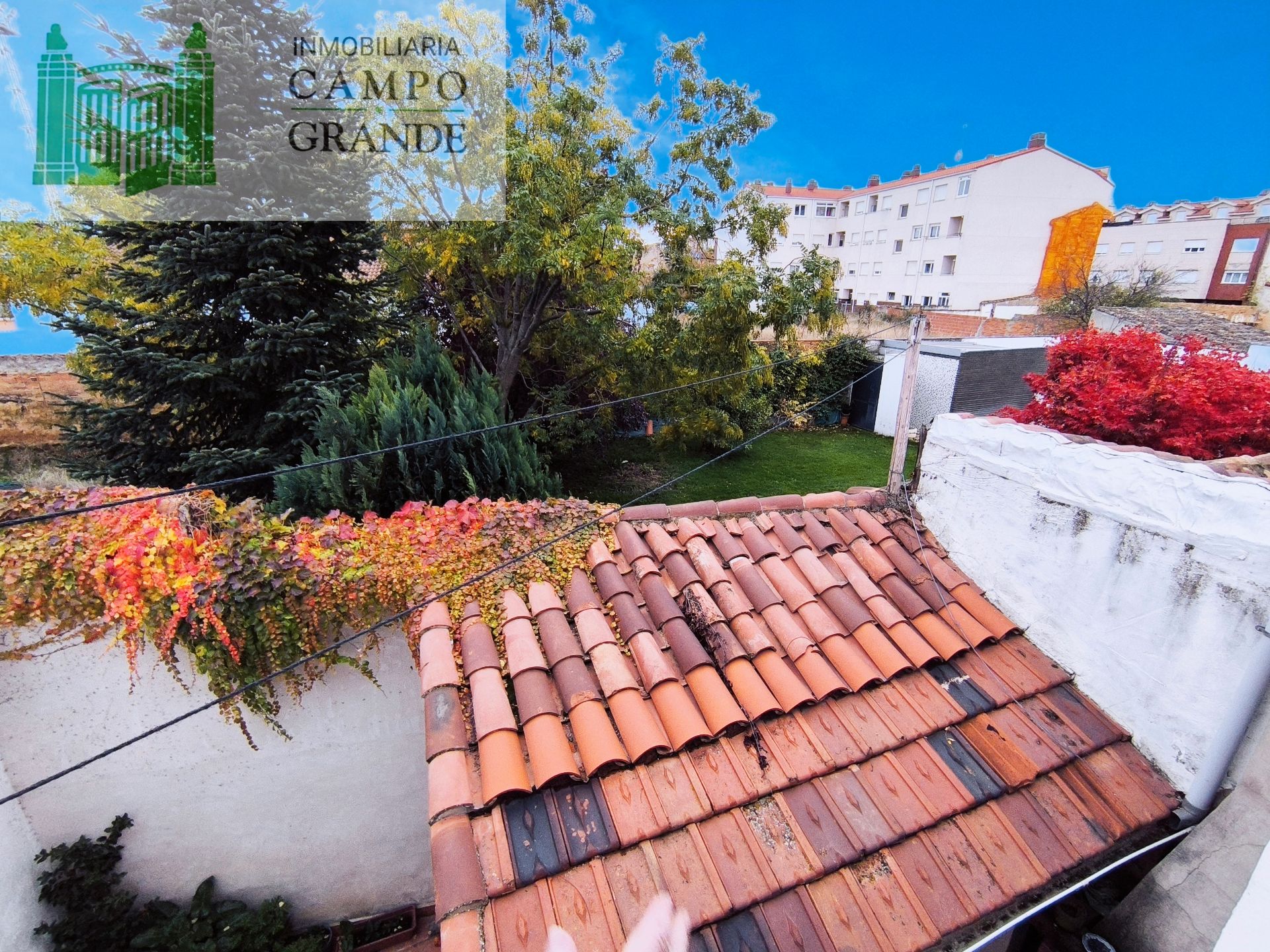 Vista exterior de Casa o xalet en venda en Venta de Baños amb Calefacció, Jardí privat i Terrassa