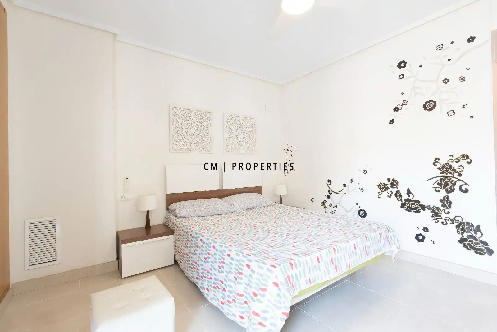 Bedroom of Flat for rent in Alboraya  with Air Conditioner, Terrace and Swimming Pool