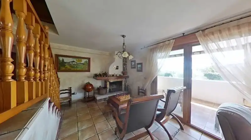 Sala de estar de Casa o chalet en venta en Bustarviejo con Calefacción, Parquet y Terraza