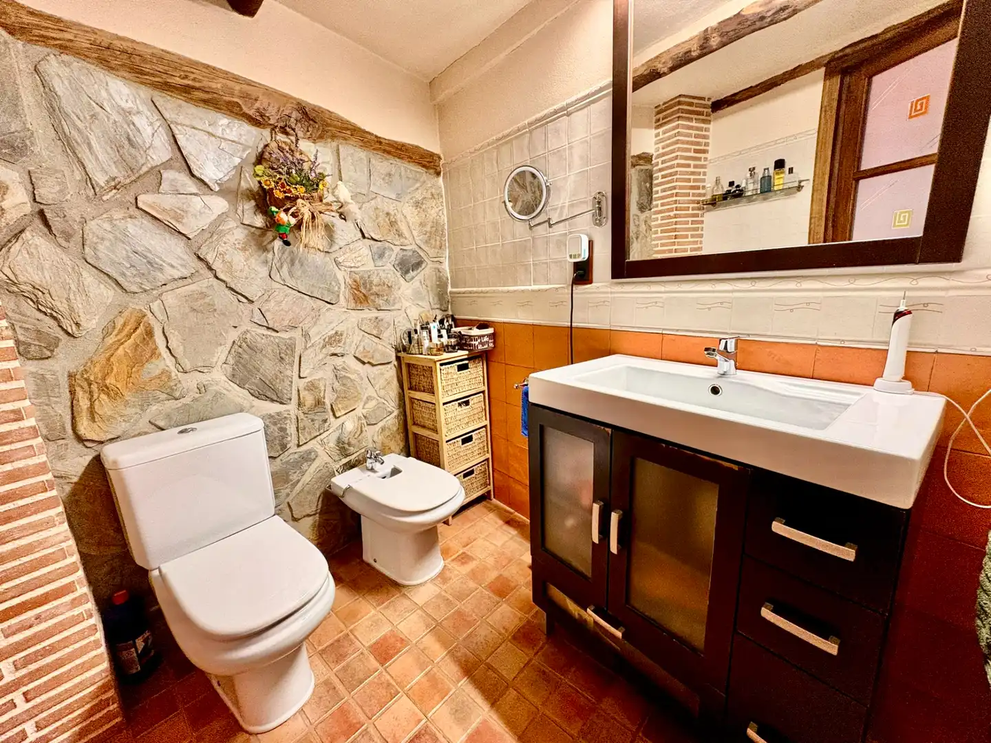 Baño de Finca rústica en venta en Ibi con Aire acondicionado y Terraza