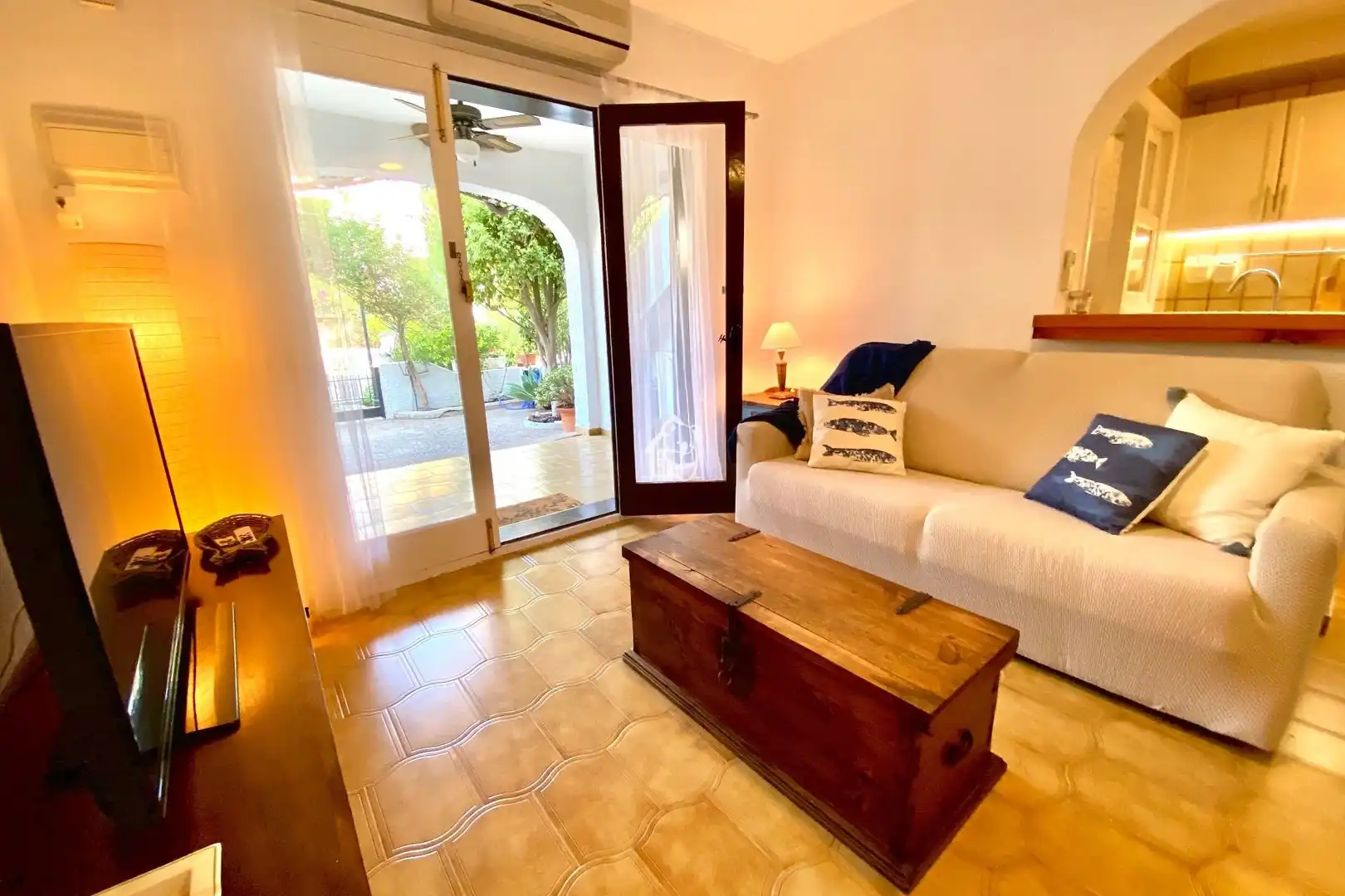 Living room of Flat for rent in Orihuela  with Air Conditioner, Terrace and Swimming Pool