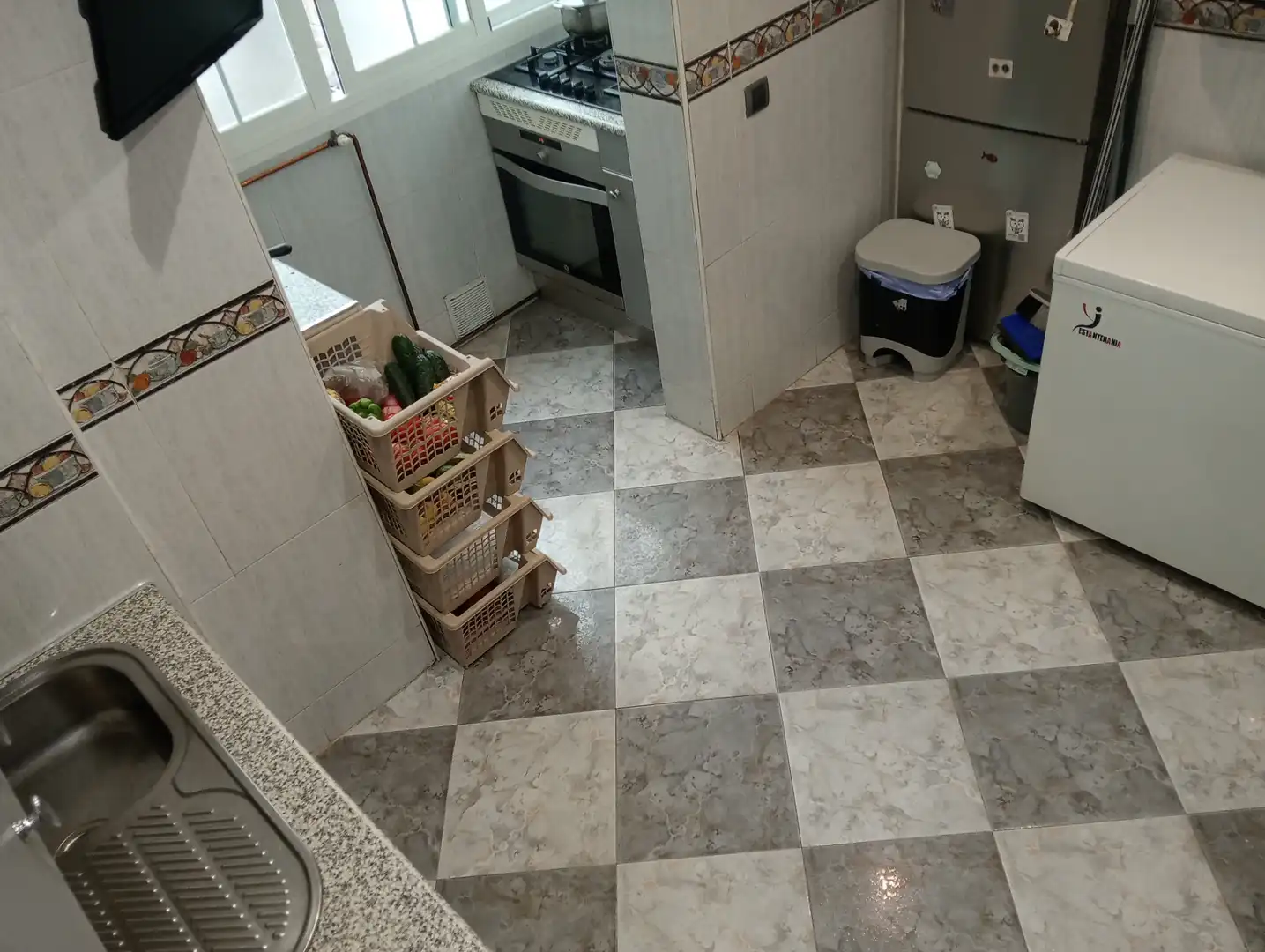 Kitchen of Flat for sale in Alcorcón  with Air Conditioner, Heating and Private garden