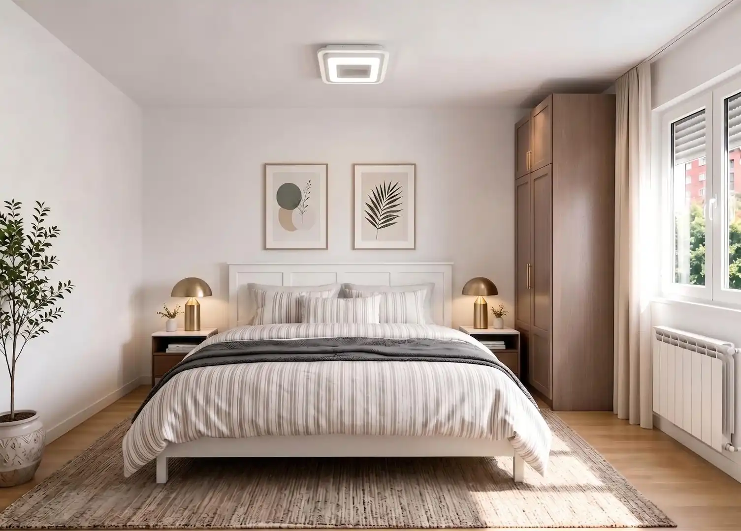 Bedroom of Flat for rent in Madrid  with Air Conditioner, Heating and Furnished