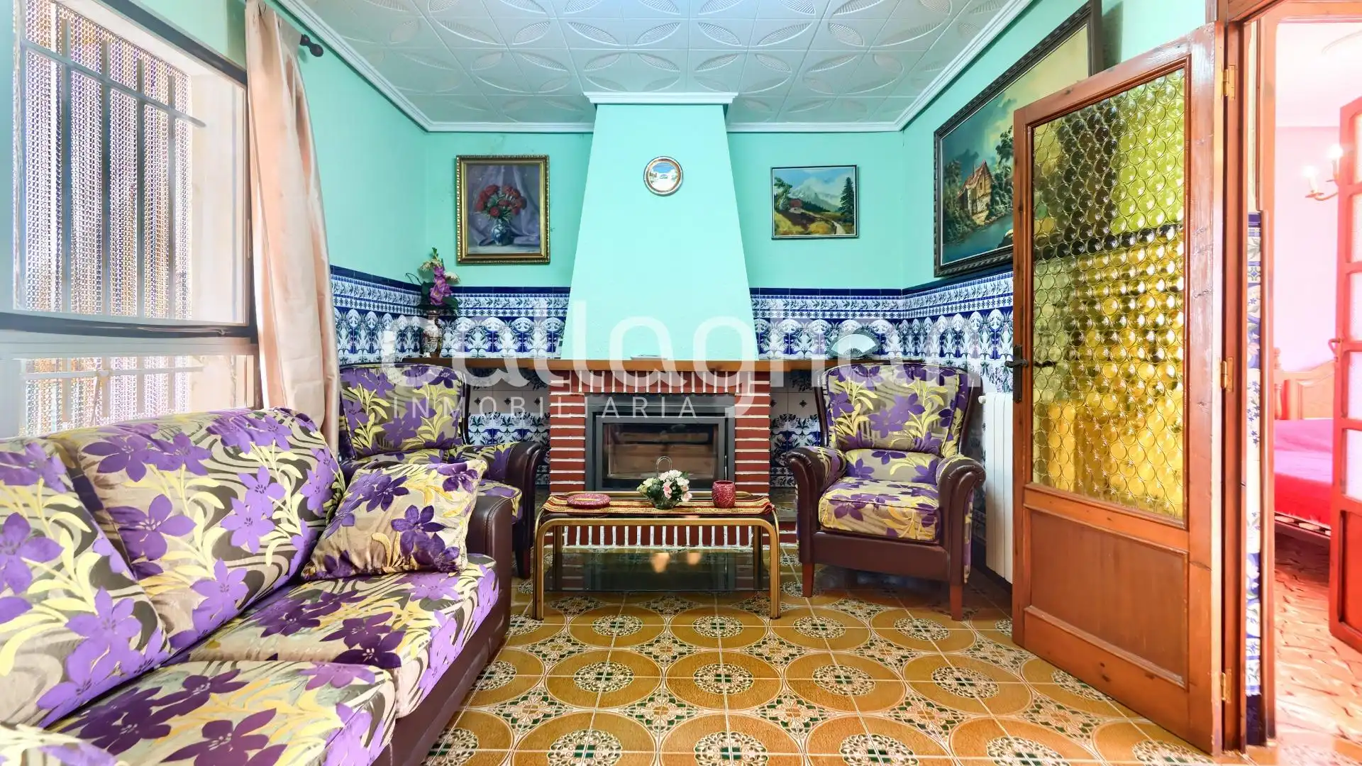Sala d'estar de Casa adosada en venda en Algímia de Alfara