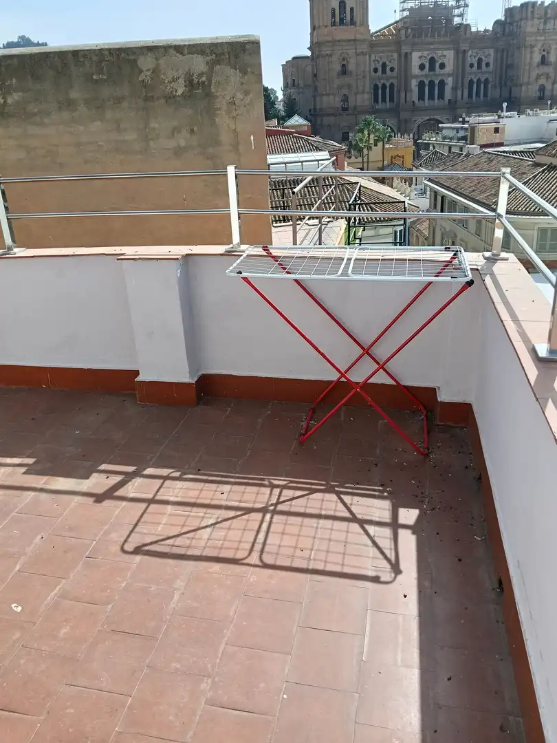 Terraza de Ático de alquiler en Málaga con Aire acondicionado y Terraza