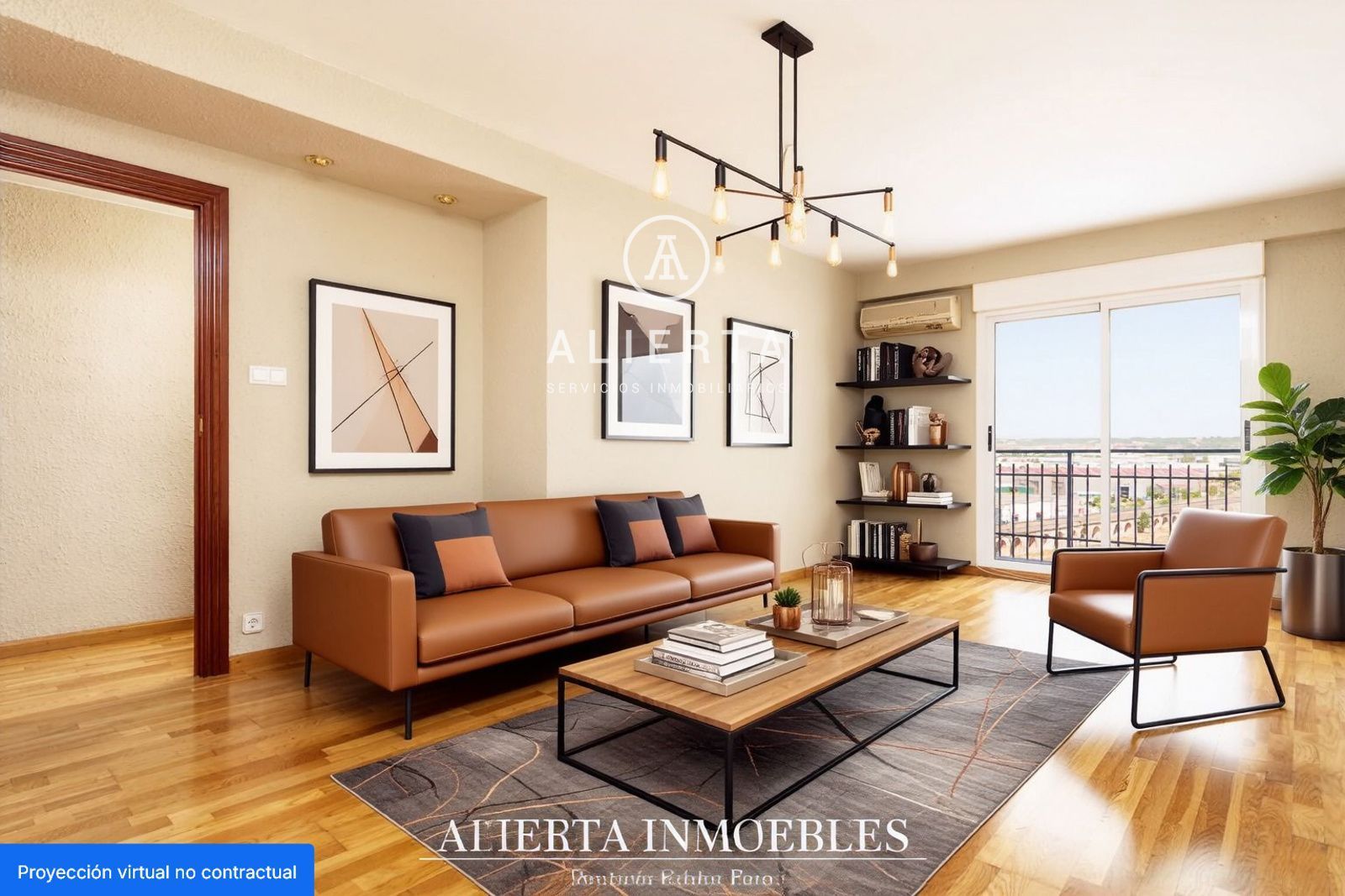 Living room of Attic for sale in  Zaragoza Capital  with Air Conditioner, Heating and Storage room