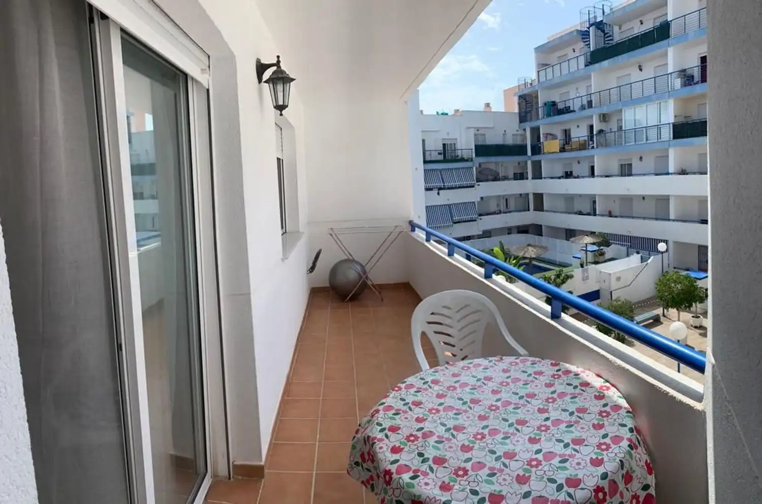 Terrasse von Wohnung zum Verkauf in Garrucha mit Klimaanlage, Terrasse und Schwimmbad