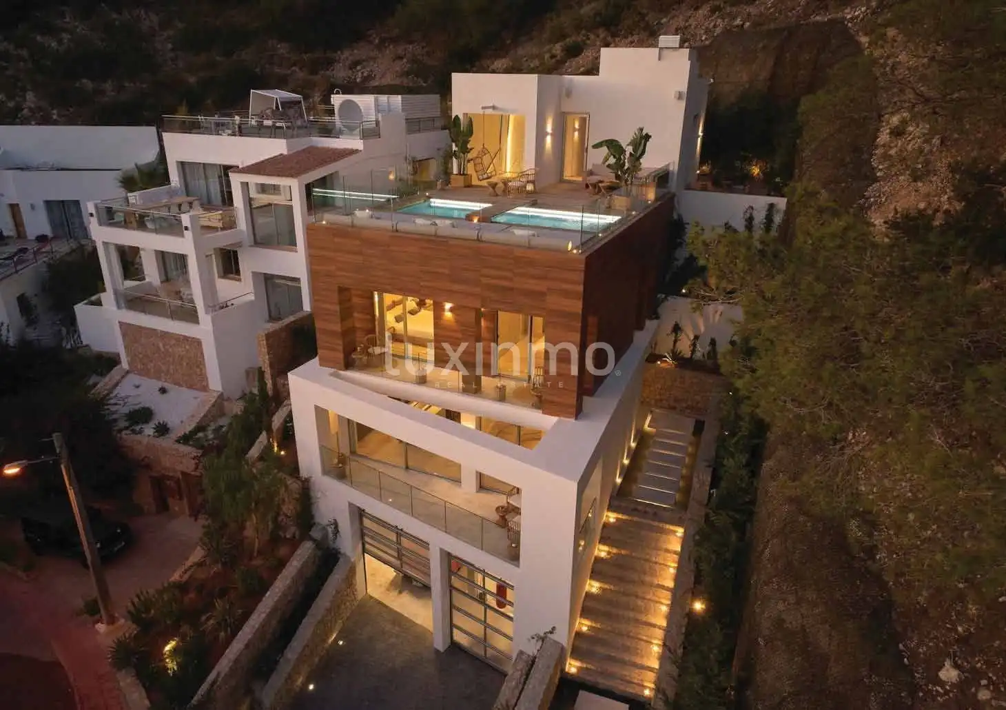 Vista exterior de Casa o xalet en venda en Santa Eulària des Riu amb Aire condicionat, Calefacció i Terrassa