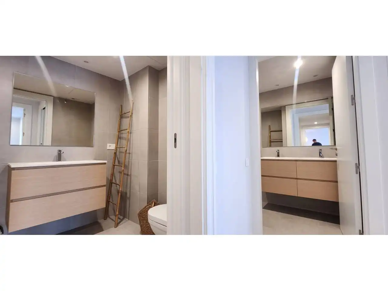 Badezimmer von Wohnung zur Miete in Terrassa mit Klimaanlage, Heizung und Terrasse