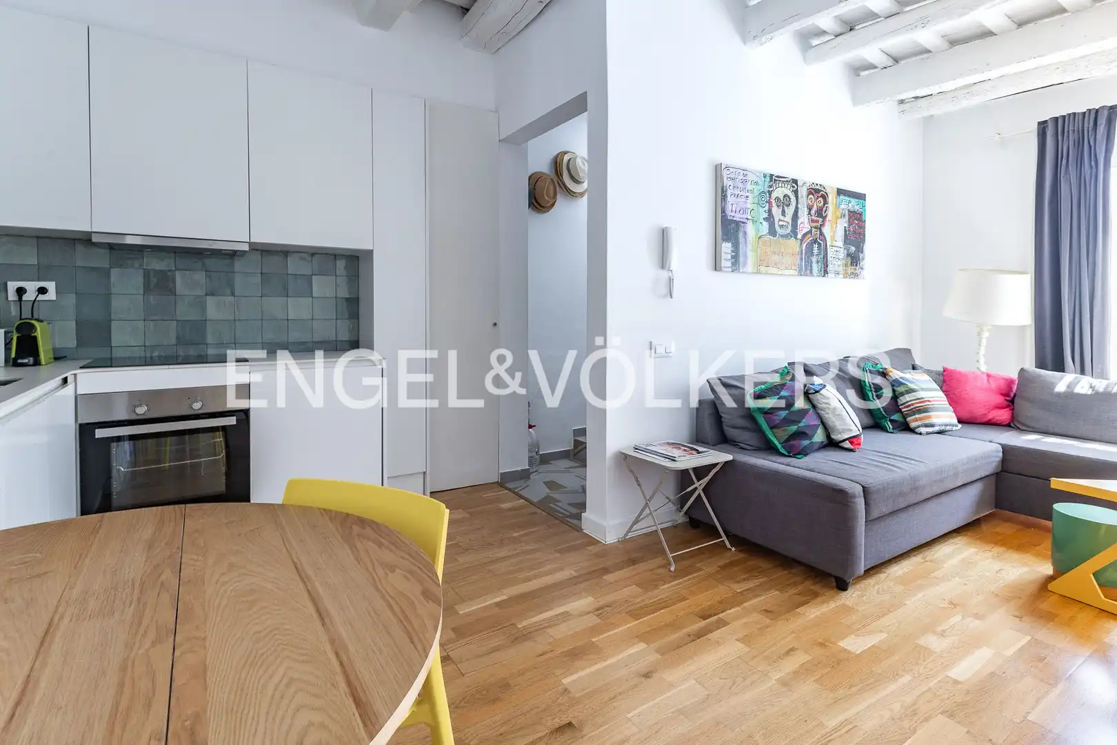 Sala de estar de Ático en venta en Barcelona con Aire acondicionado, Calefacción y Parquet