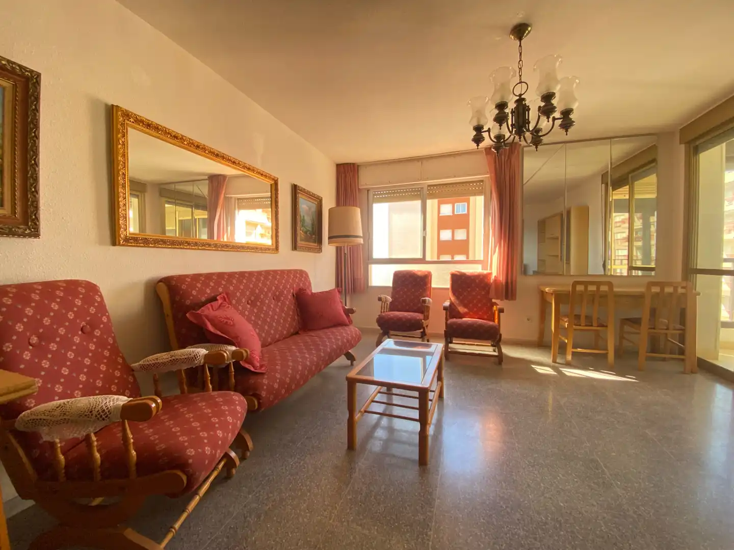 Living room of Flat for sale in Águilas  with Terrace, Storage room and Furnished