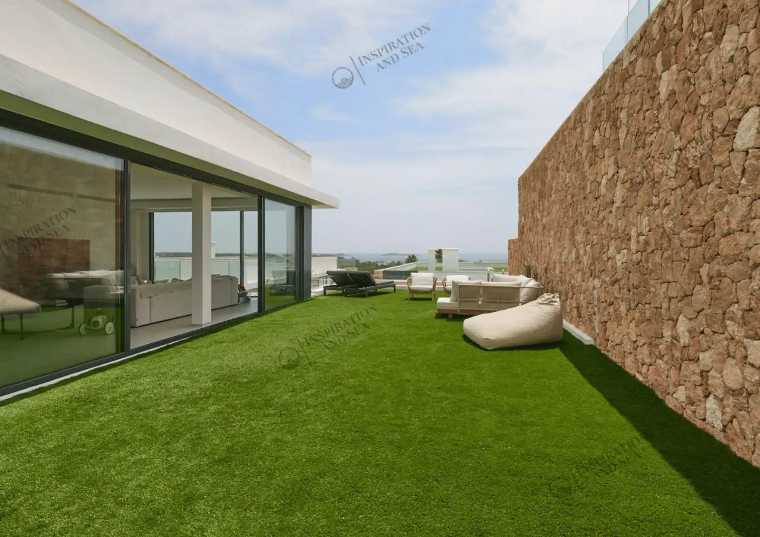 Terraza de Casa o chalet en venta en Santa Eulària des Riu con Aire acondicionado, Calefacción y Jardín privado