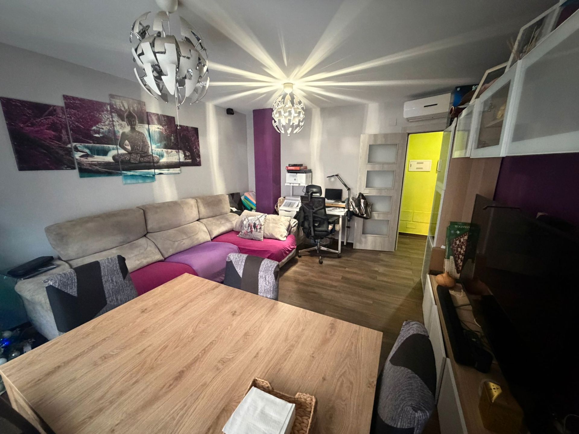 Living room of Flat for sale in  Albacete Capital  with Air Conditioner, Heating and Terrace